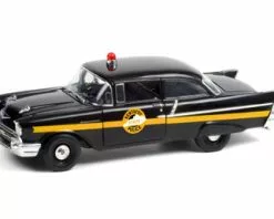 1957 Chevy 150 Sedan - Kentucky State Police, Black - Greenlight HWY18027 - 1/18 Scale Diecast Car