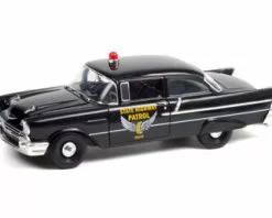 1957 Chevy 150 Sedan - Ohio Highway Patrol, Black - Greenlight HWY18028 - 1/18 Scale Diecast Car