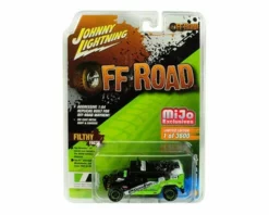 Hummer H1 Wagon, Green And Black - Johnny Lightning JLCP7155-24 - 1/64 Scale Diecast Model Toy Car