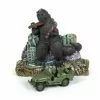 Johnny Lightning Willys MB Jeep Japan Police Reserve Corps W/Godzilla JLDR008/24 - 1/64 Scale Diecast Model Toy Car