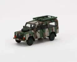 Land Rover Defender 110 Malaysian Army, Green Camouflage - Mini GT MGT00321 1/64 Scale Diecast Car