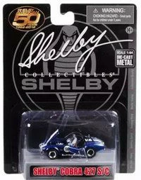 Shelby Collectibles Shelby Cobra 427 S/C #98, Dark Metallic Blue W/White Stripes - Shelby SC16403M - 1/64 Diecast Car