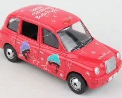 The Beatles London Taxi Christmas, Red - Corgi CG85933 - 1/36 Scale Diecast Model Toy Car