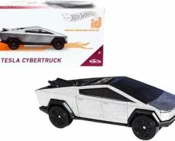 Tesla Cybertruck, Silver - Mattel Hot Wheels HDH85-979B - 1/64 Scale Diecast Model Toy Car