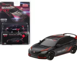 Honda Civic Type R (FK8), Matte Black - Mini GT MGT00023-MJ - 1/64 Scale Diecast Model Toy Car