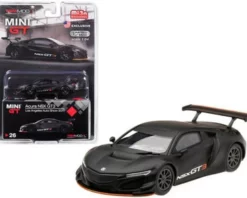 Acura NSX GT3, Matte Black - Mini GT MGT00026-MJ - 1/64 Scale Diecast Model Toy Car