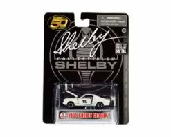 1965 Shelby GT350R, White - Shelby Collectibles SC16403N - 1/64 Scale Diecast Model Toy Car