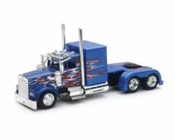 Kenworth W900, Blue - New Ray SS-15241 - 1/43 Scale Diecast Model Toy Car